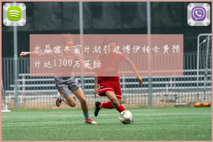 水晶宫冬窗计划引进博伊转会费预计达1300万英镑